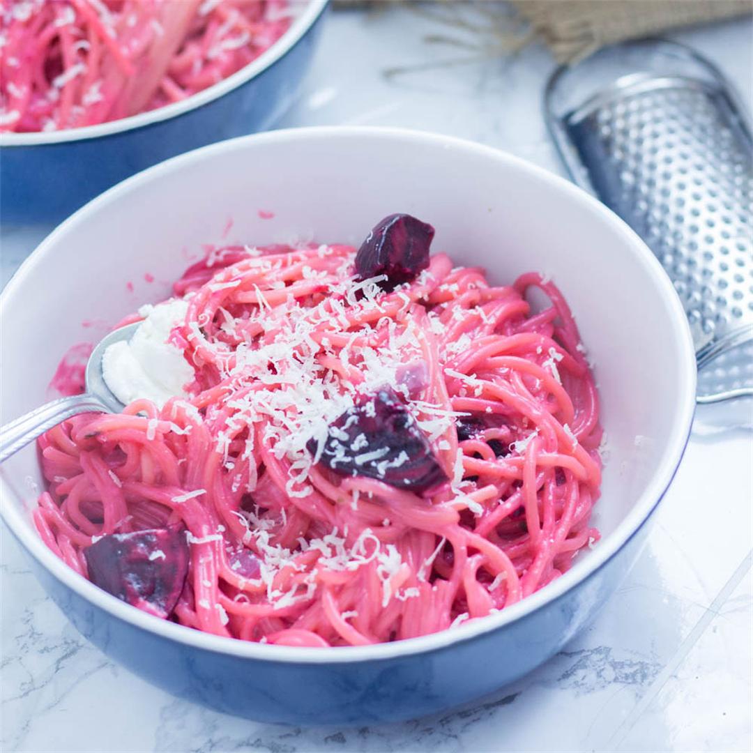 Roasted Beetroot One-Pot Pasta
