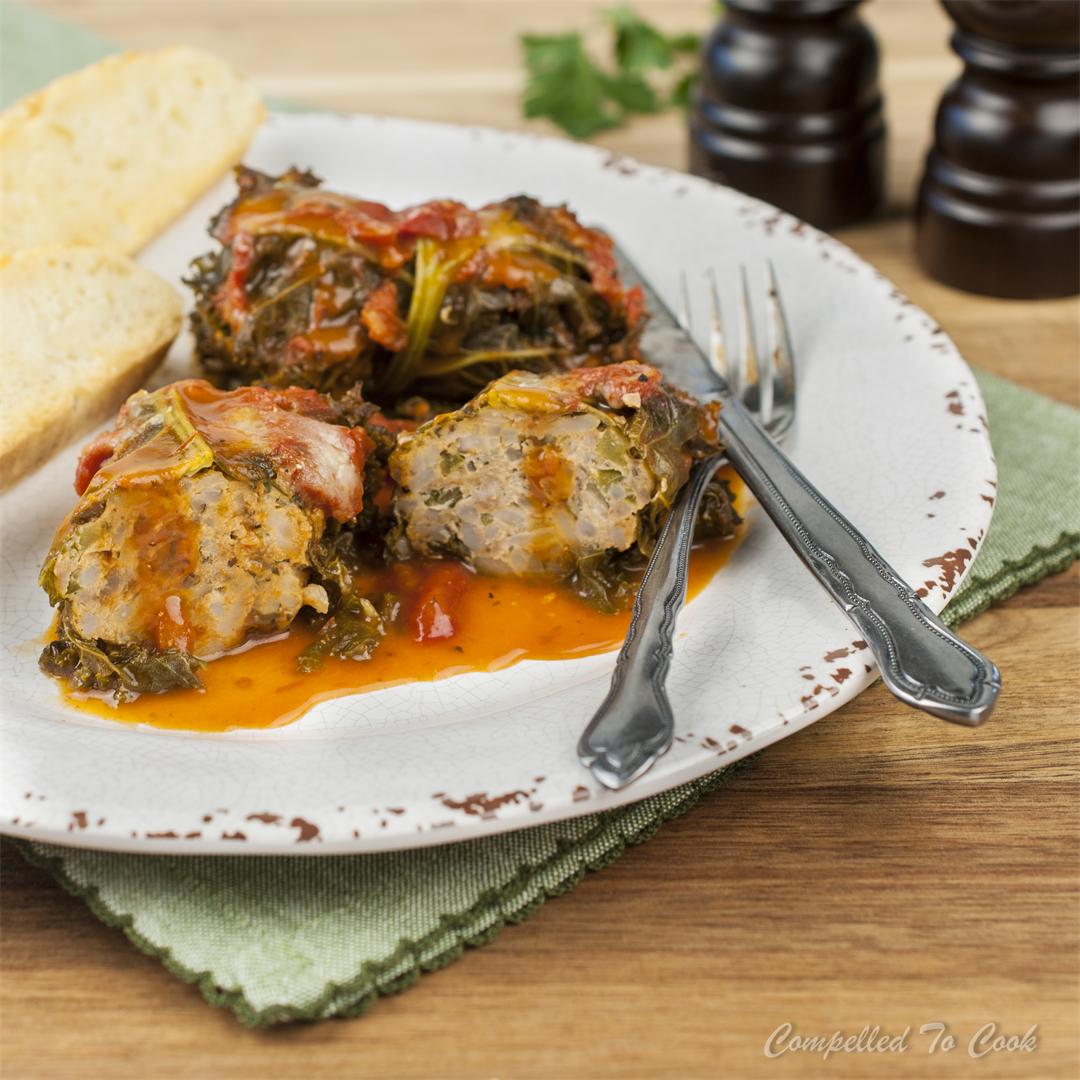 Italian Turkey Kale Rolls