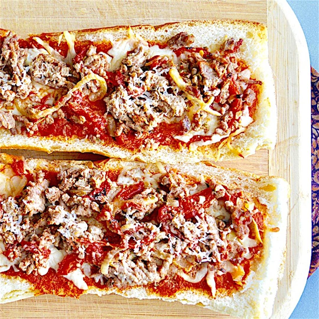 Loaded  French Bread Pizzas