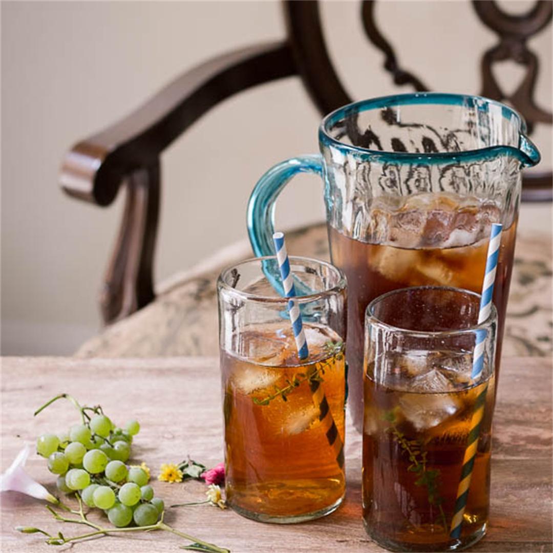 This simple iced tea is refreshing any time of the year.