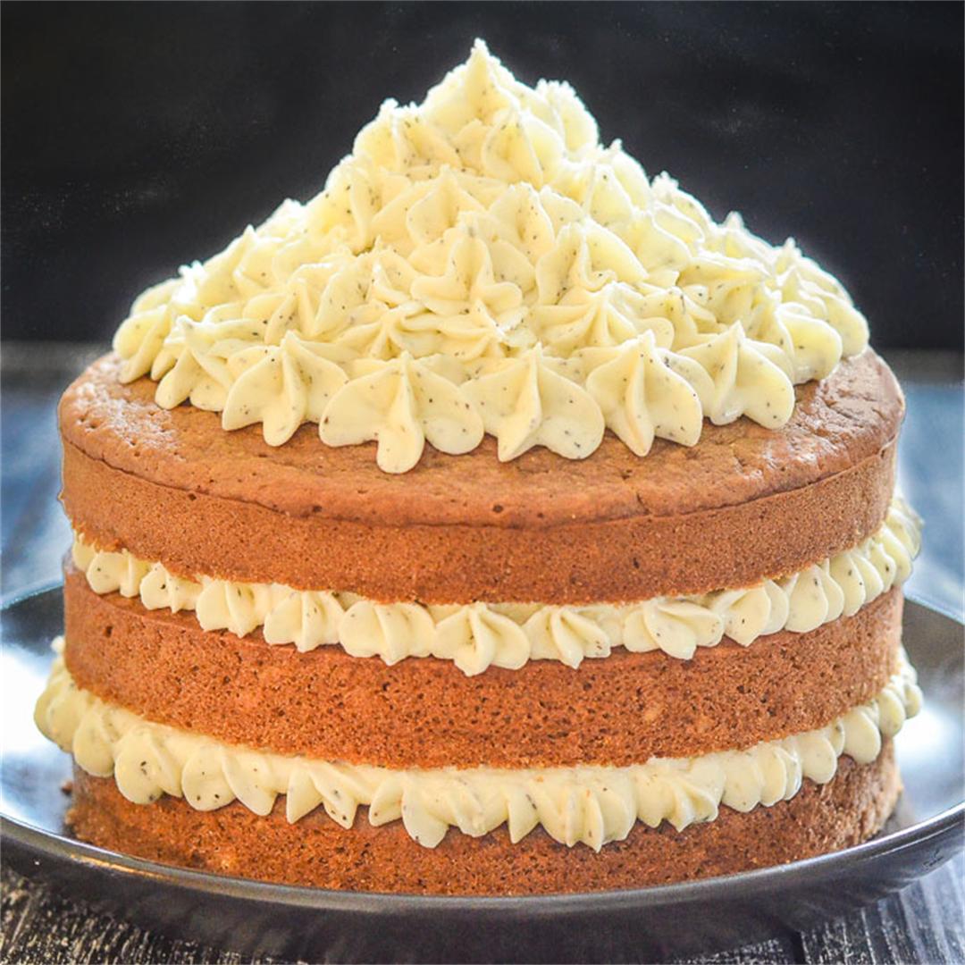 Earl Grey Cake with Lemon Frosting