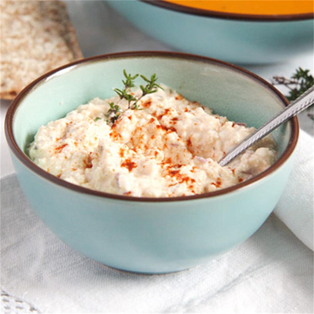 Hungarian Dip or Spread with Feta, Paprika and Caraway Seeds