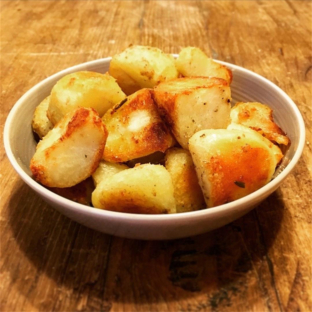 Make Ahead Christmas Roast Potatoes