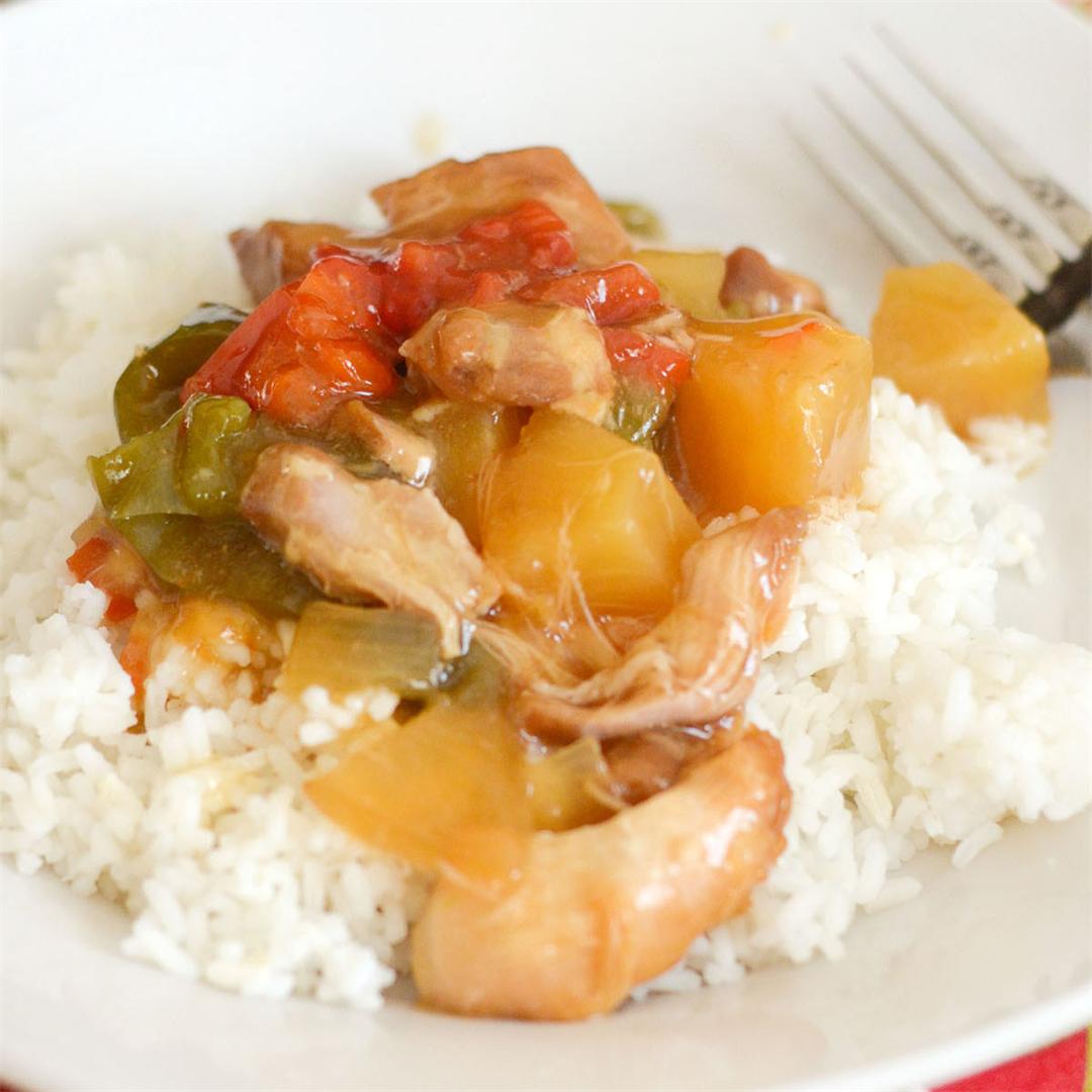 Gluten Free Slow Cooker Sweet and Sour Chicken