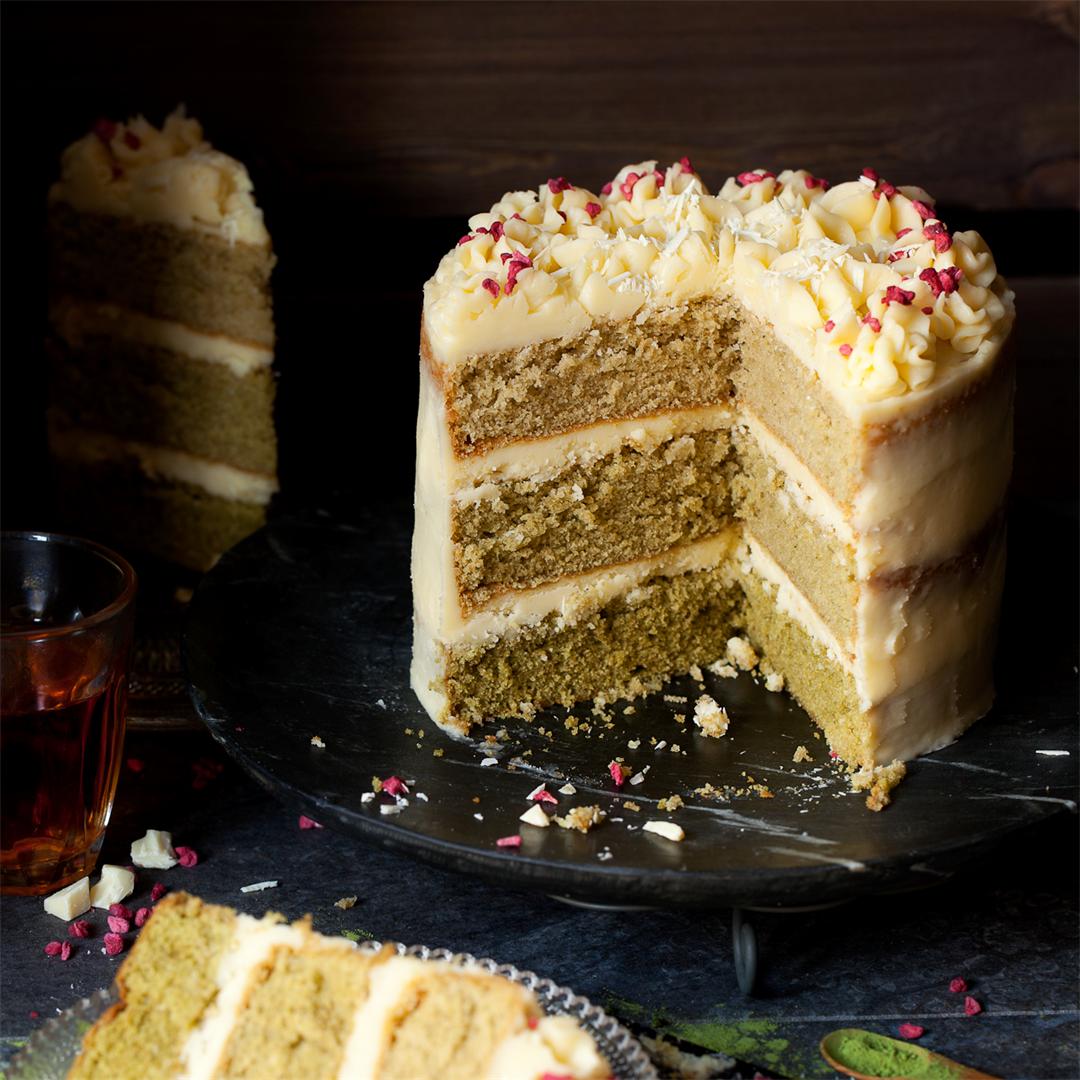 Ombre Matcha Cake