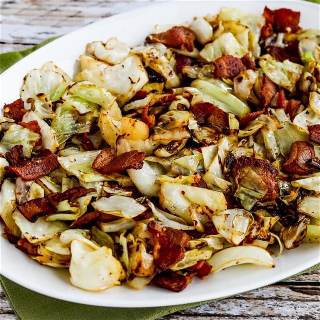 Low-Carb Fried Cabbage with Bacon