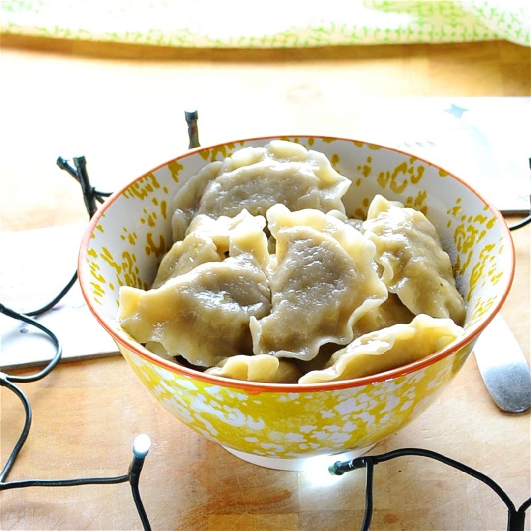 Polish Sauerkraut Dumplings (Pierogi z Kapusta)