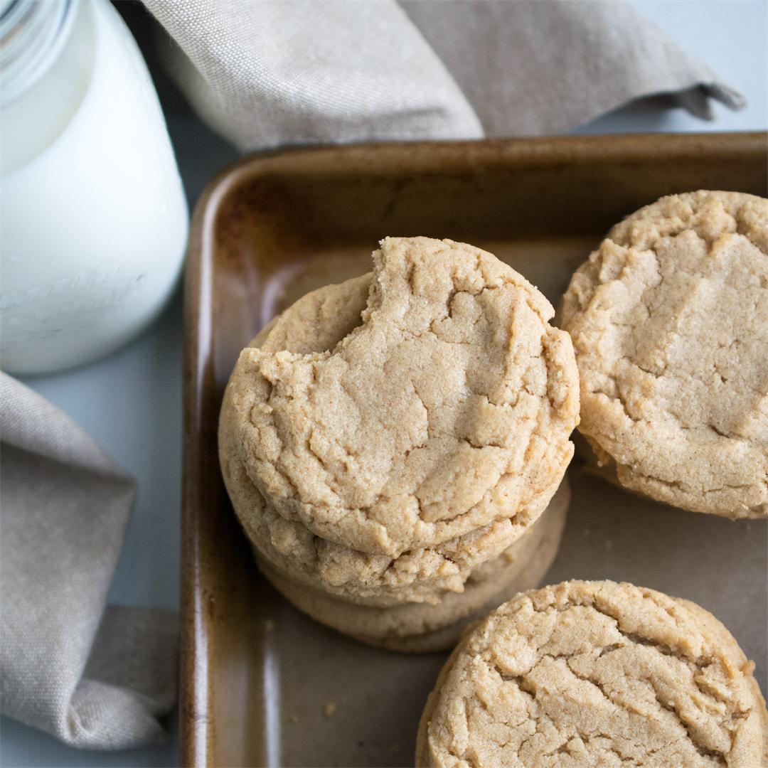 Old Fashioned Cinnamon Peanut Butter Cookies