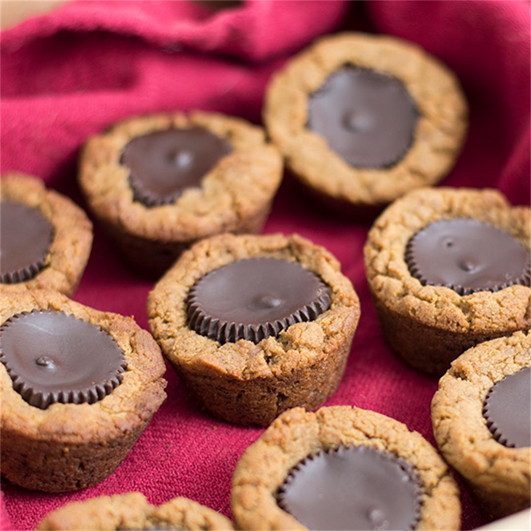 Dark Chocolate Peanut Butter Cup Cookies