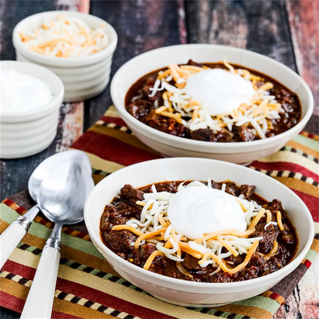 Instant Pot Low-Carb All-Beef Chili