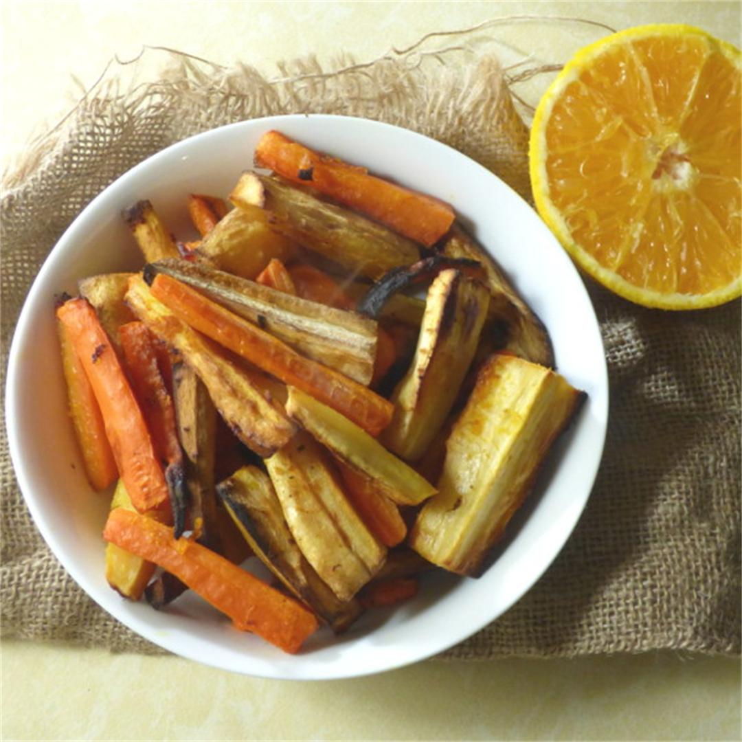 Orange Roasted Carrots and Parsnips