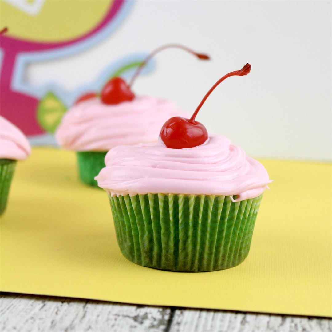 Easy Cherry Limeaid Cupcakes