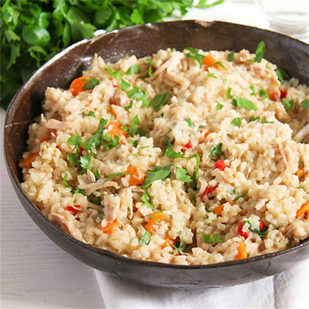 Simple Chicken and Vegetable Pilaf – Romanian Recipe