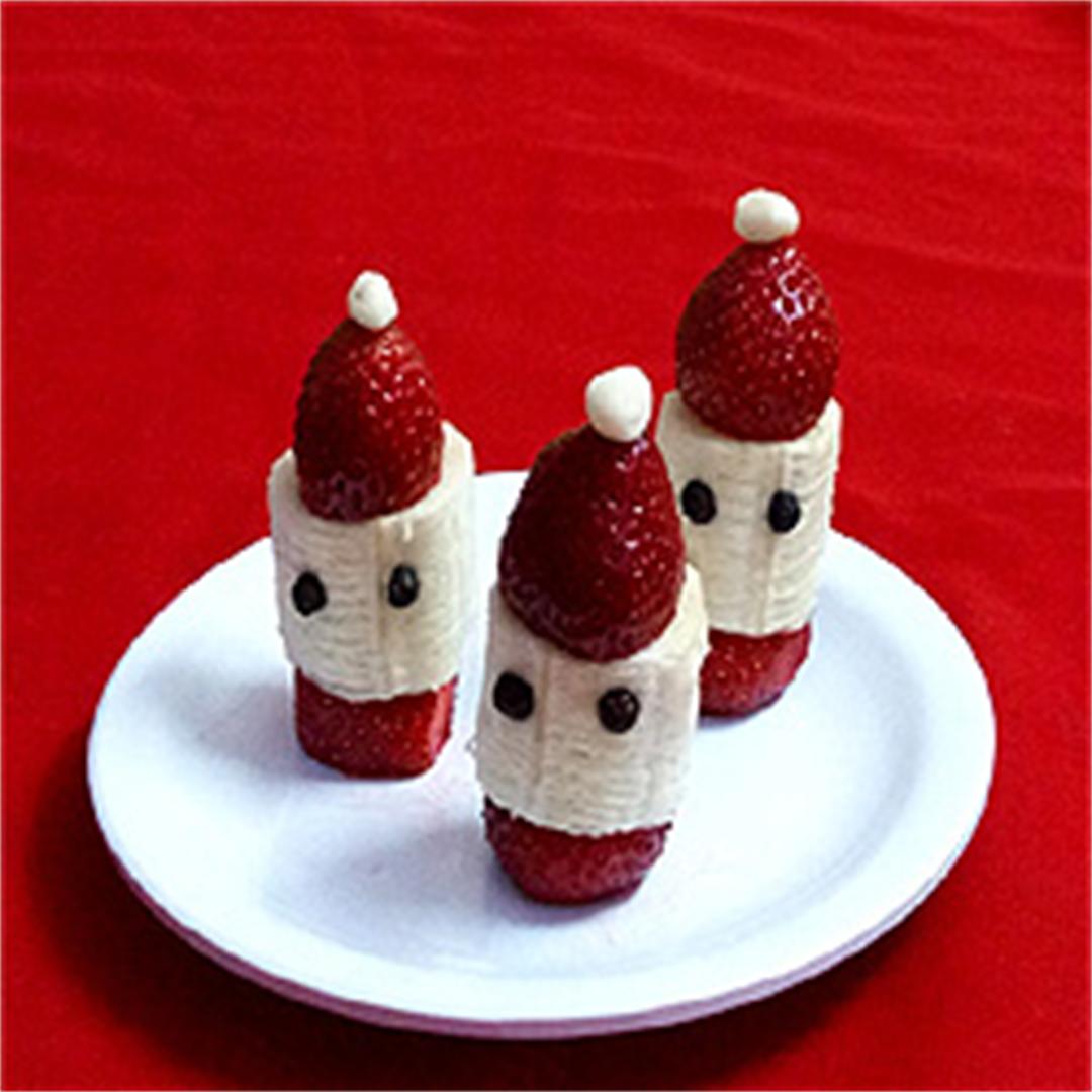 Healthy Santa Hats look irresistible cute, simple to make & tas