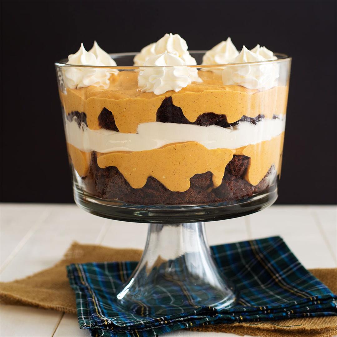 Pumpkin Brownie Trifle
