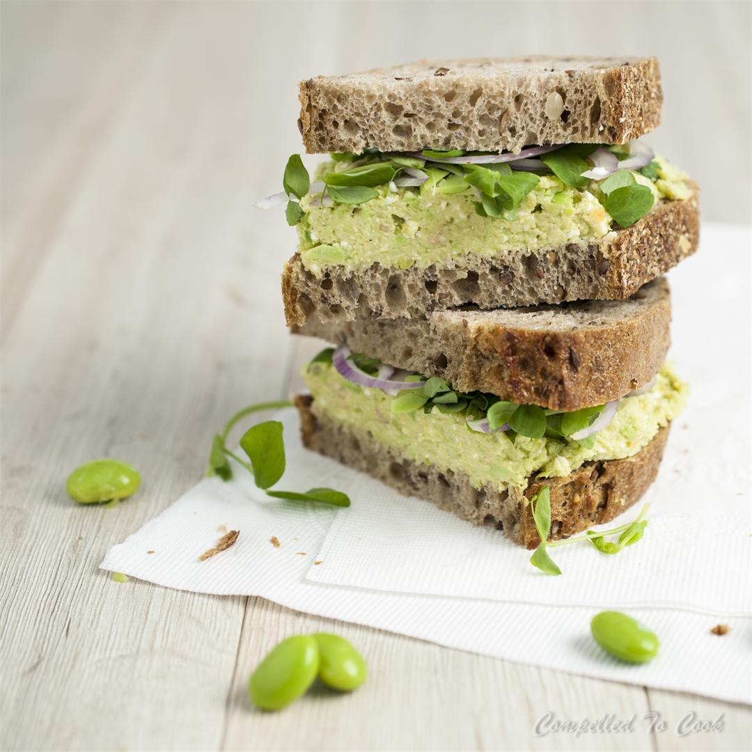Edamame and Chickpea Sandwich Filling