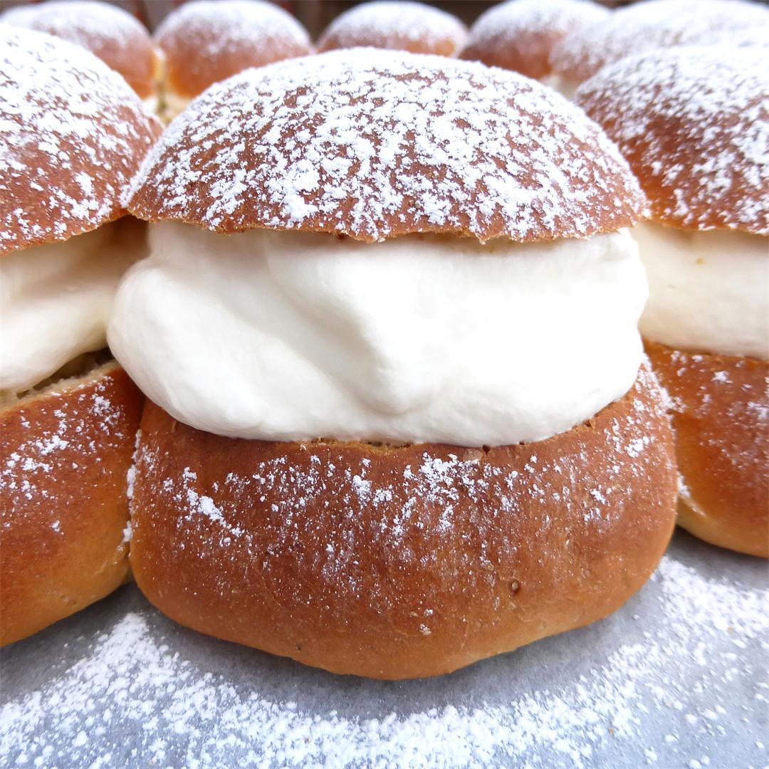 Sweden’s Favourite Buns: Semlor (with Cardamom and Almond Paste