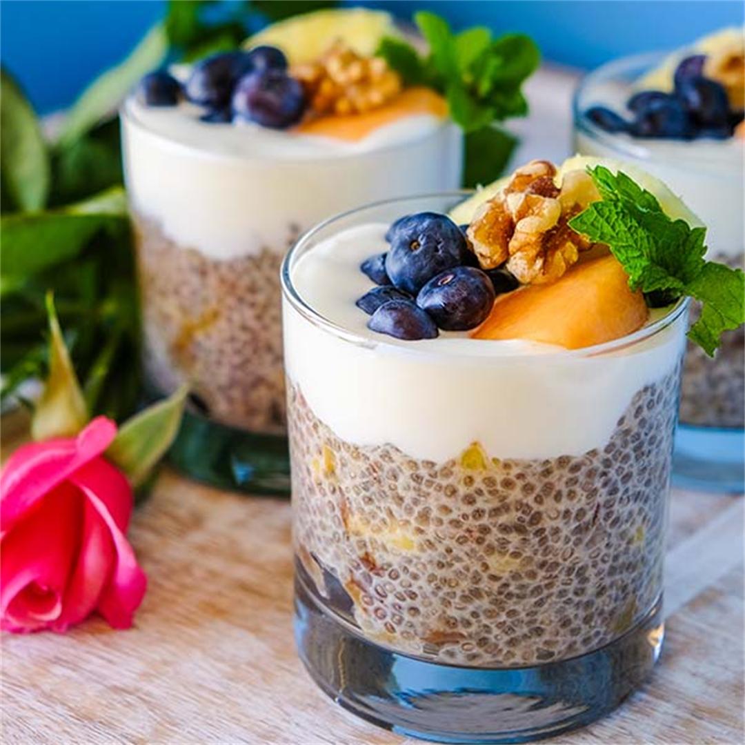 Pineapple Date Chia Pudding