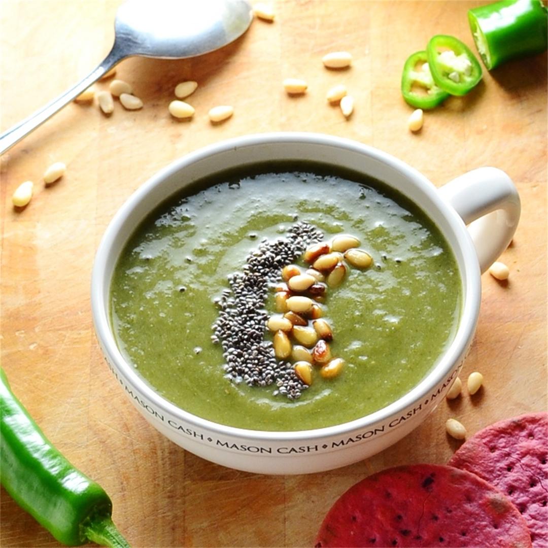 Spicy Spinach Bean Soup