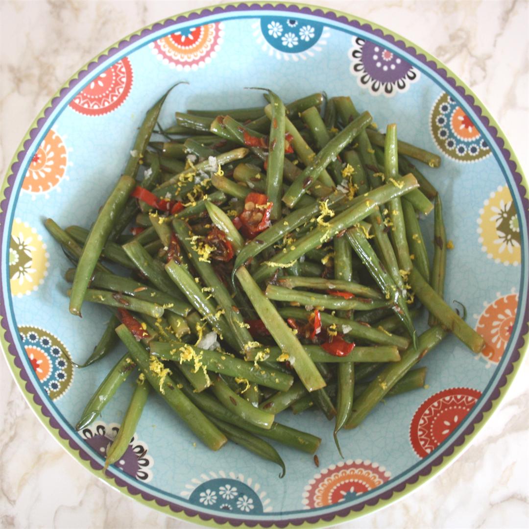 Spicy French Beans with Chilli and Cumin