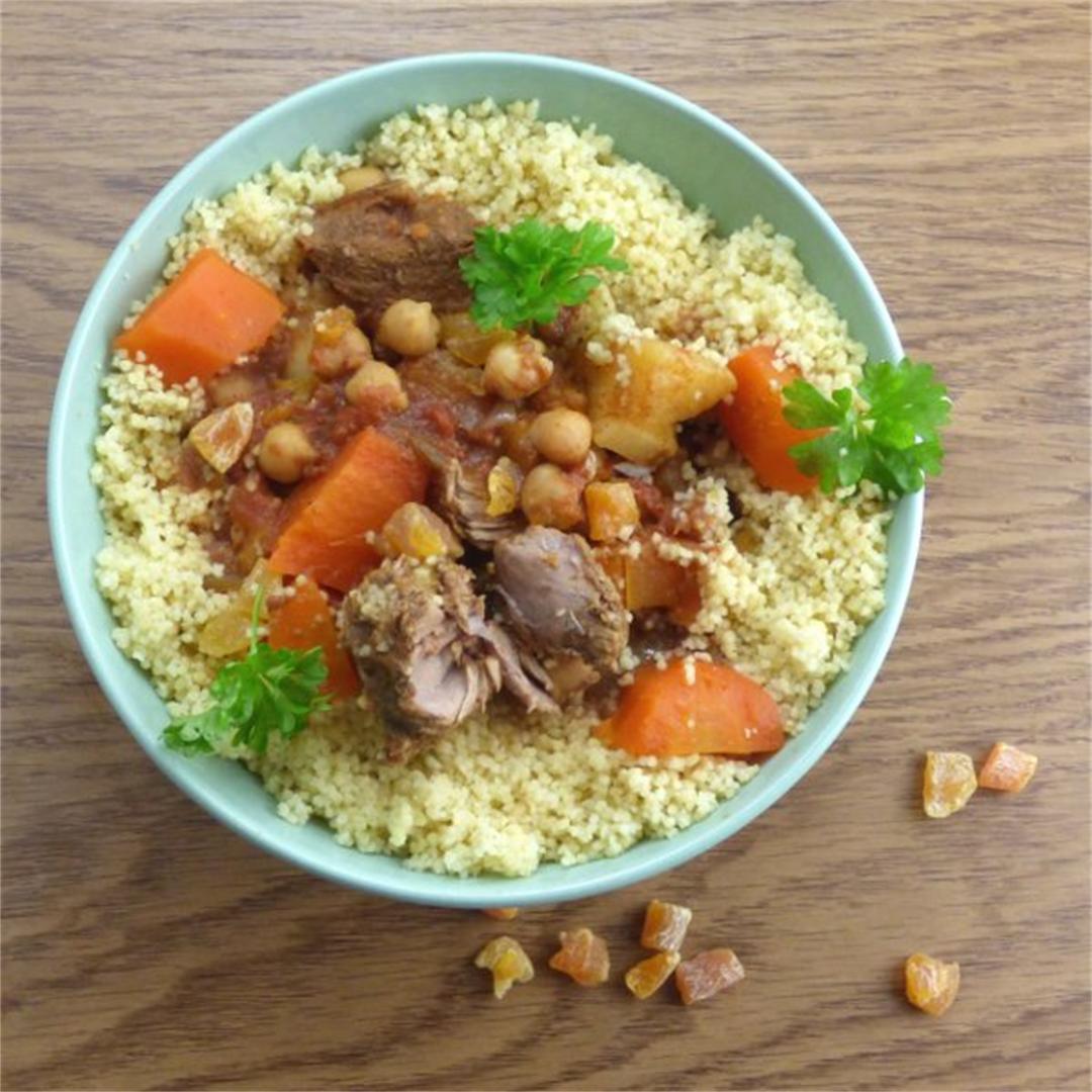 Slow Cooker Lamb Tagine with Apricots and Chickpeas