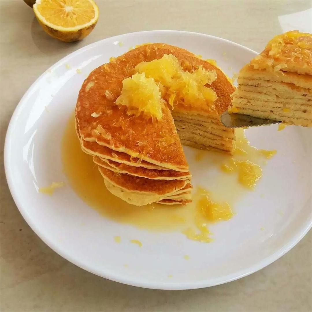 Orange pancakes
