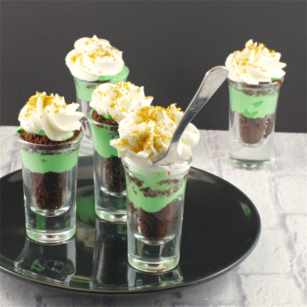 Shamrock St. Patrick's Day  Irish Cream Dessert Shots