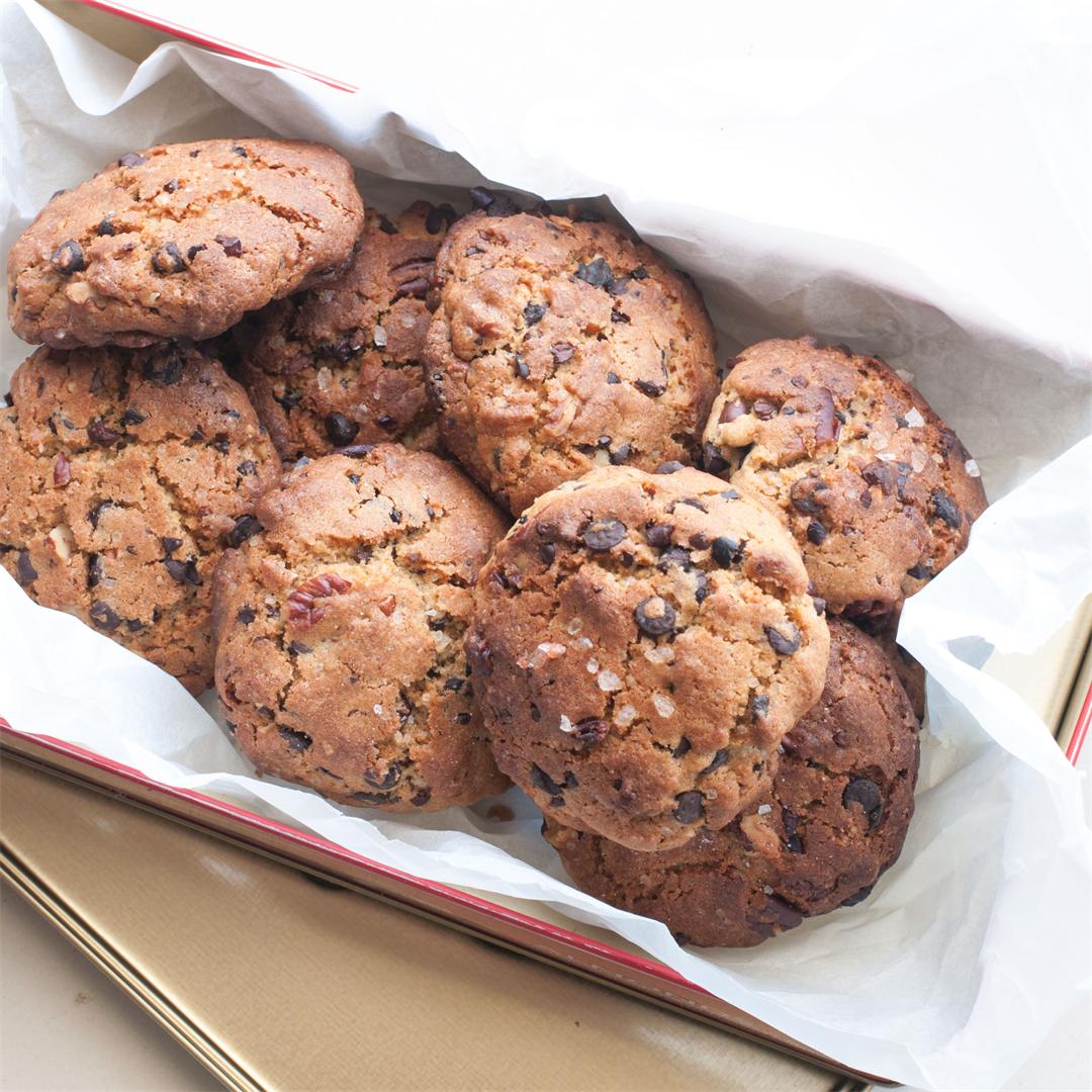 Healthy and Refined flour free Chocolate Chip Buckwheat Cookies