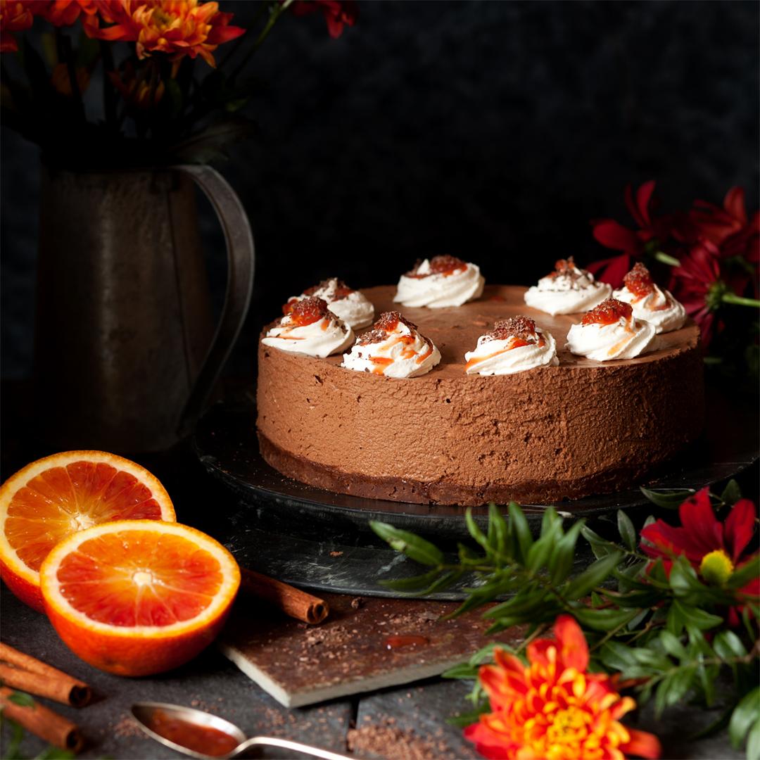 Cinnamon Chocolate Mousse Cake