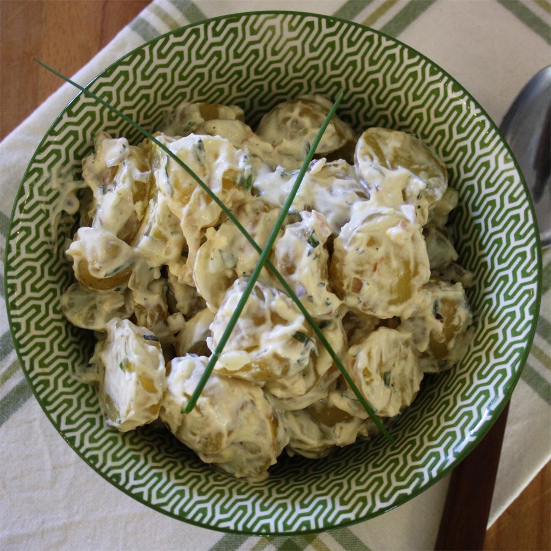 Garlic and Tarragon Potato Salad