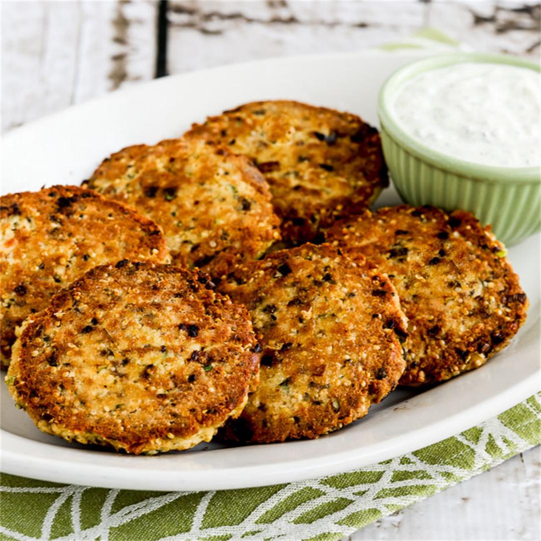 Low-Carb Salmon Patties with Double-Dill Tartar Sauce
