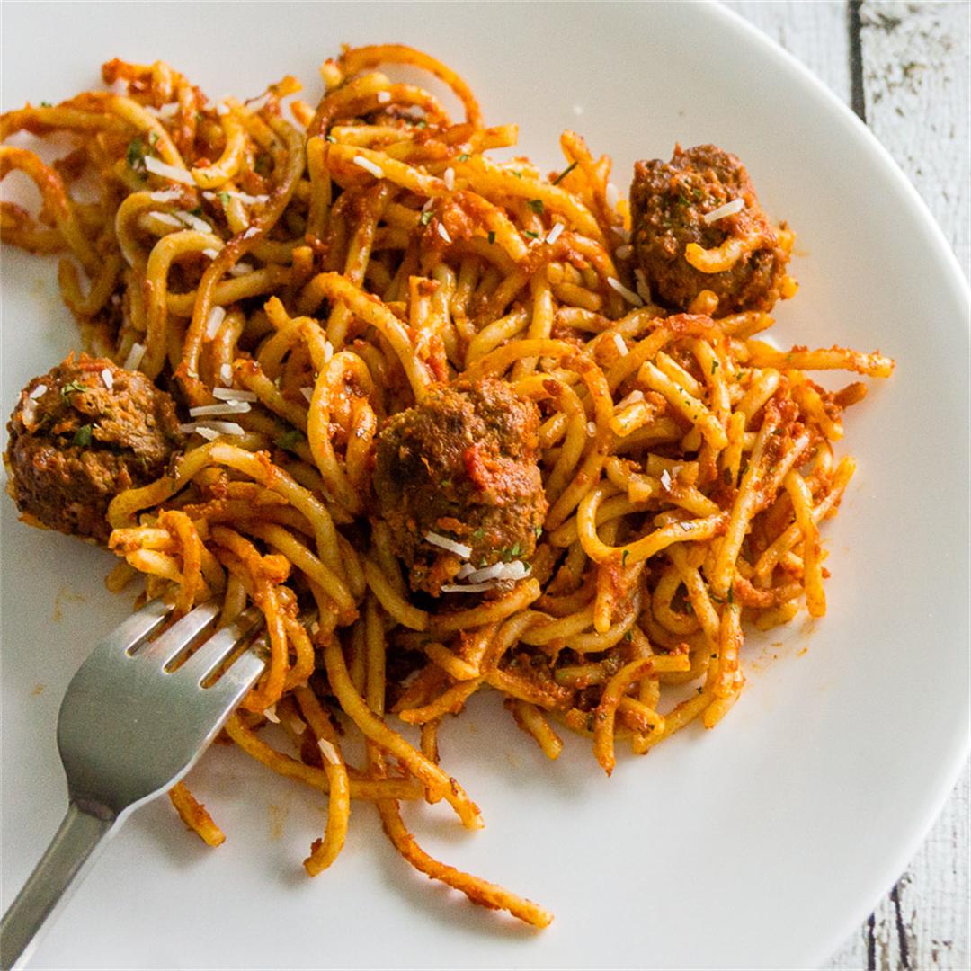 Homemade Spaghetti & Meatballs