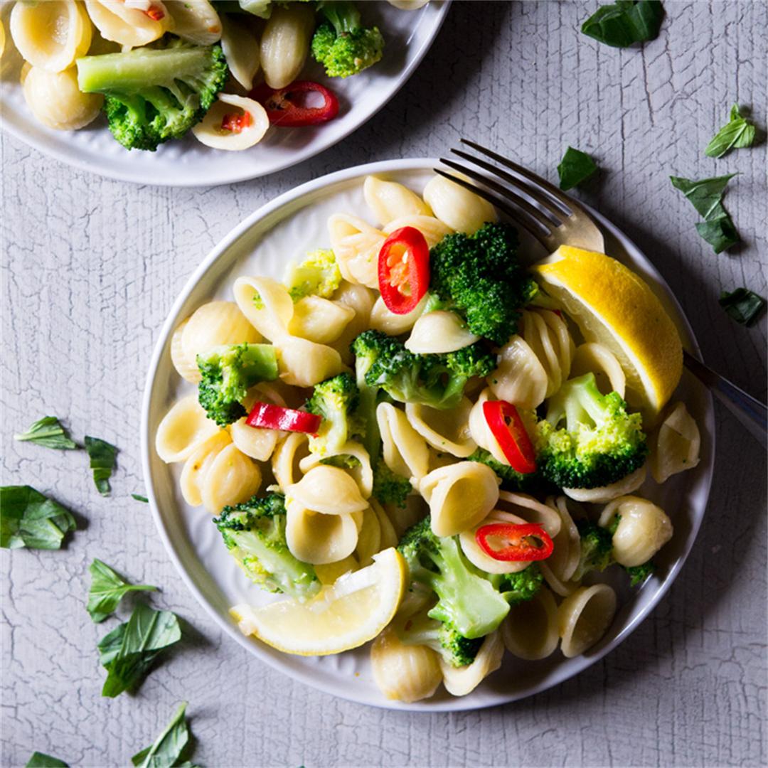 Broccoli Pasta with Chilli, Garlic and Parmesan