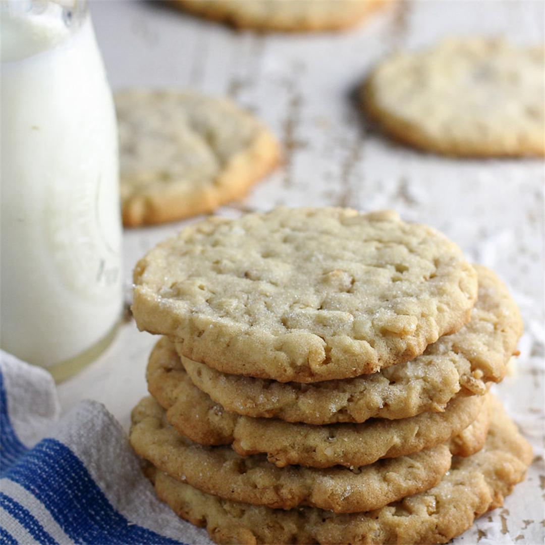 Crispy Sugar Cookies..Coconut & Rice Krispies in a sugar cookie