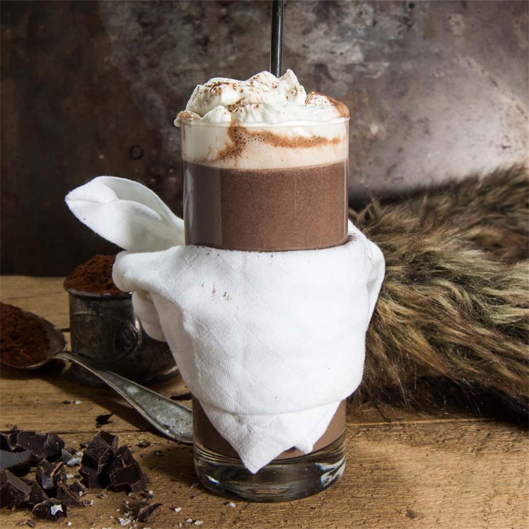 Healthy vs decadent hot chocolate