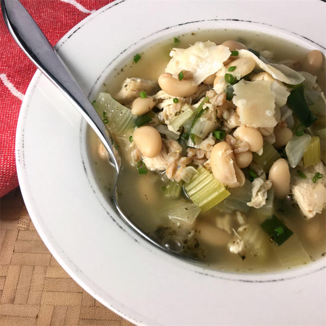 White Bean and Barley Chicken Soup