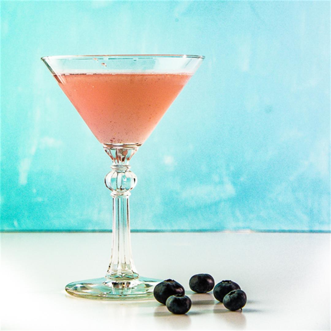 Blueberry Elderflower Martini