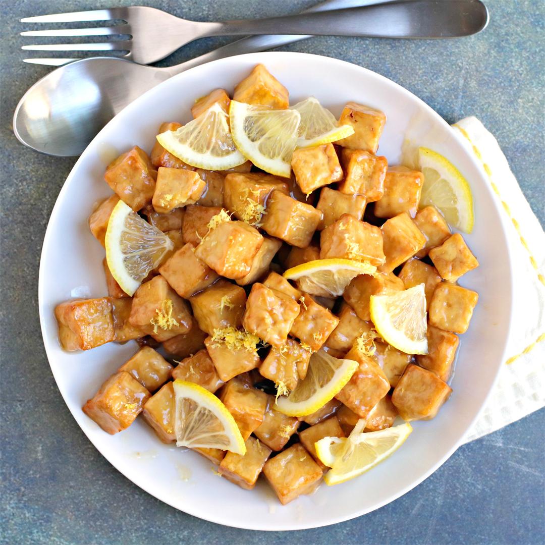 Air Fryer Lemon Tofu