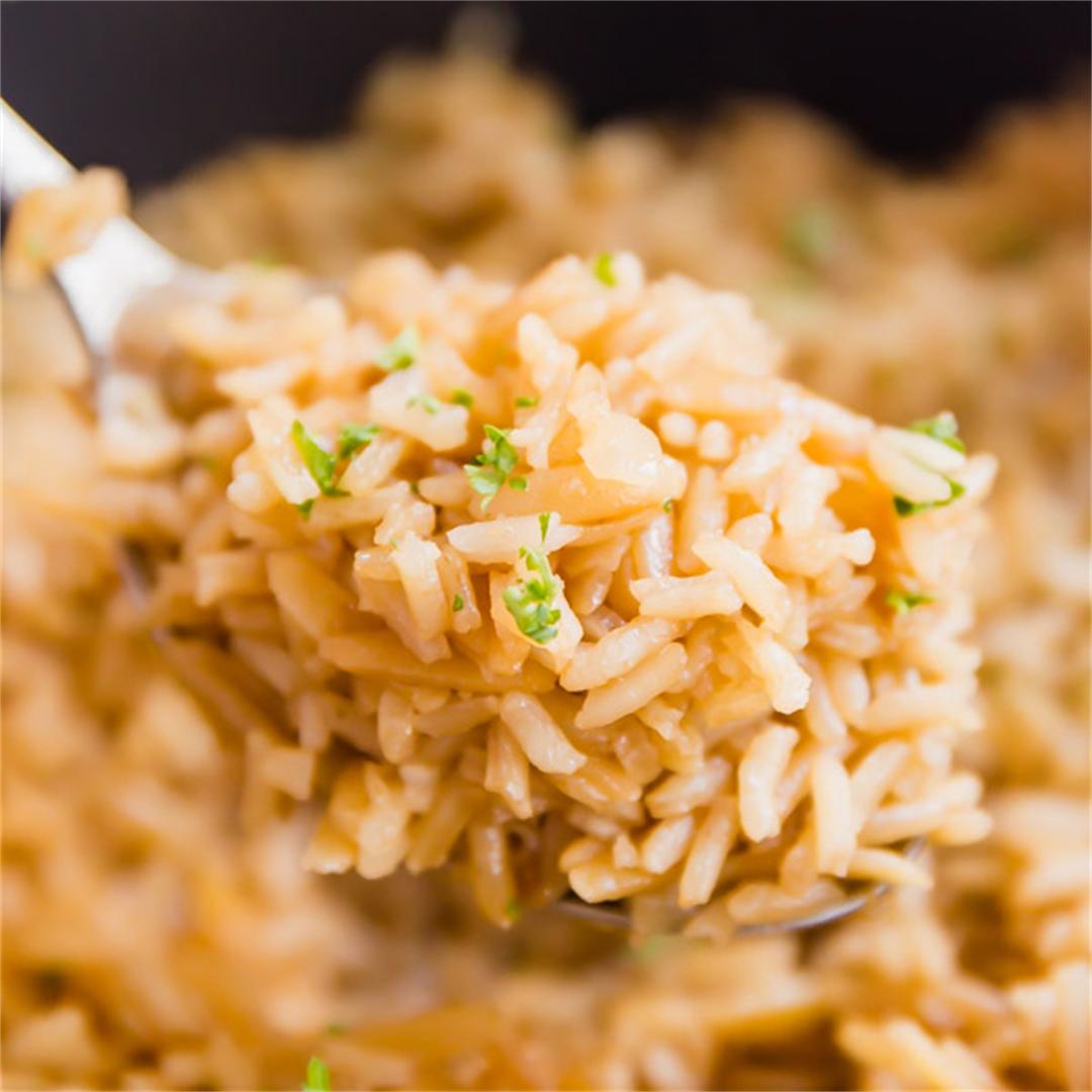 French Onion Rice Pilaf Recipe
