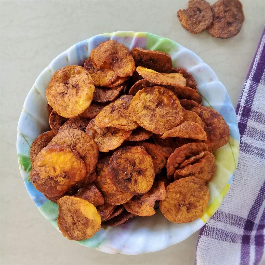 Crisp  ripe plantain chips