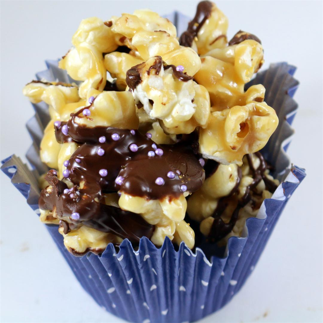Chocolate Skor Popcorn-Your Friday Joy