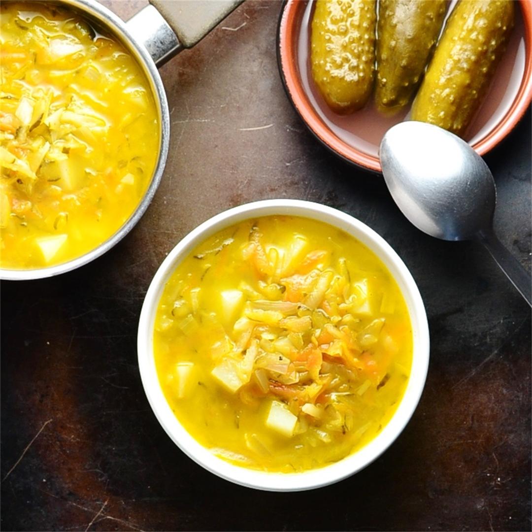 Polish Dill Pickle Soup (Zupa Ogόrkowa)