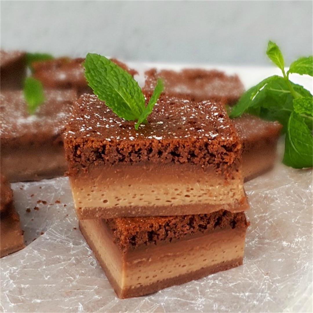 Magic Chocolate Custard Cake - Mix-n-Bake recipe