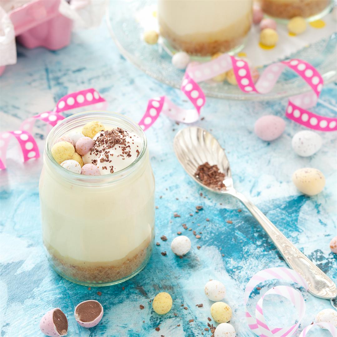 Easter White Chocolate Pots