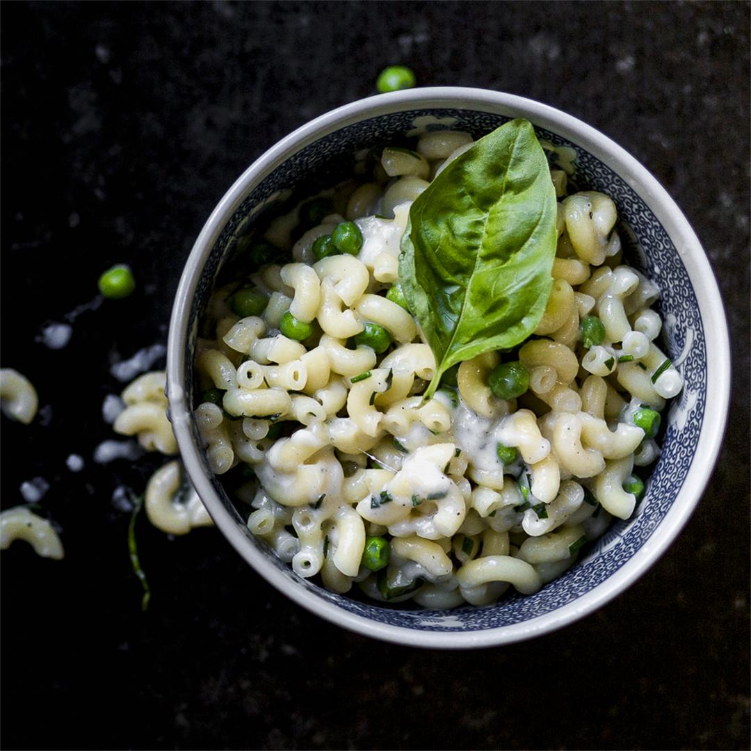 Spring Greens Stove Top Mac and Cheese