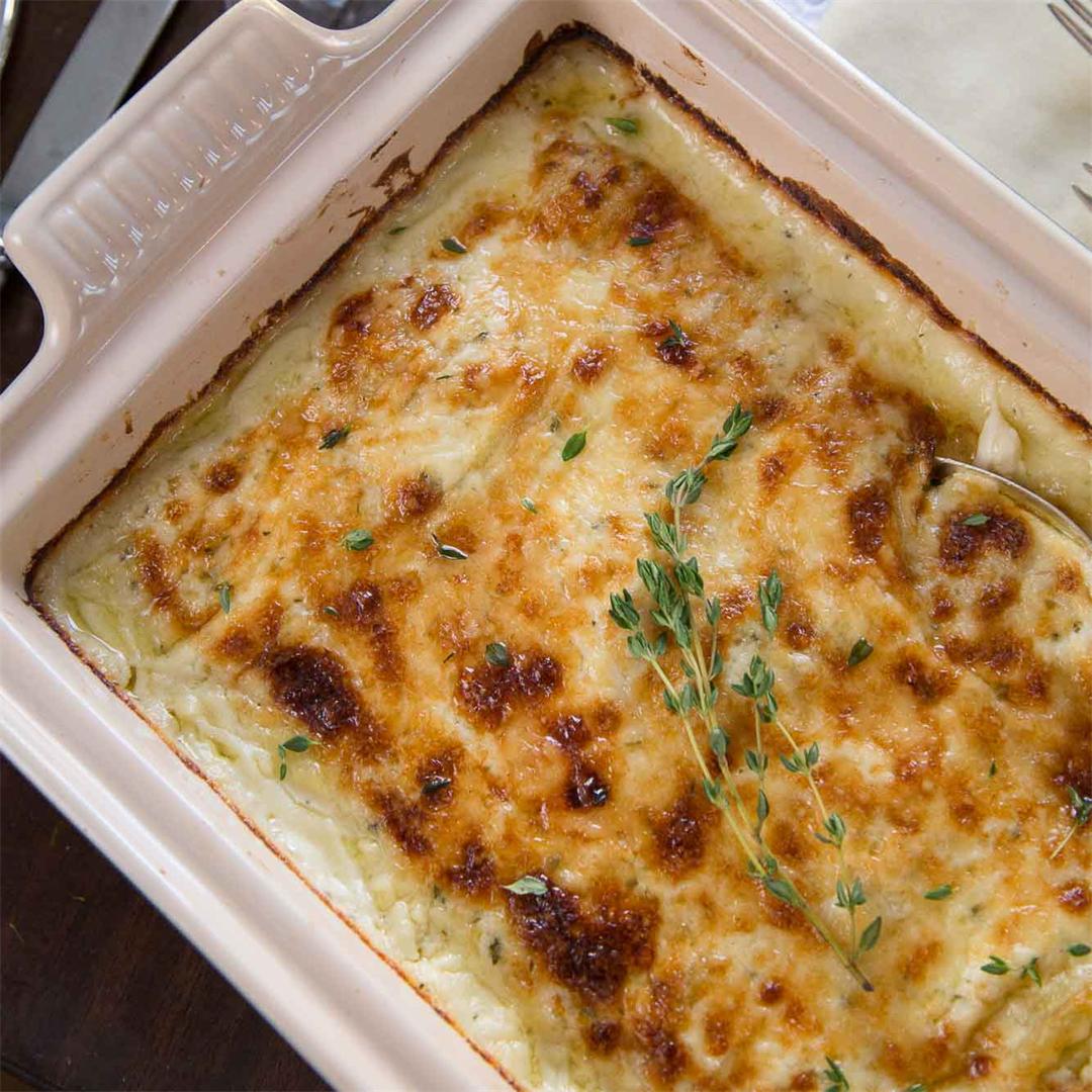 Gruyere and Thyme Scalloped Potatoes