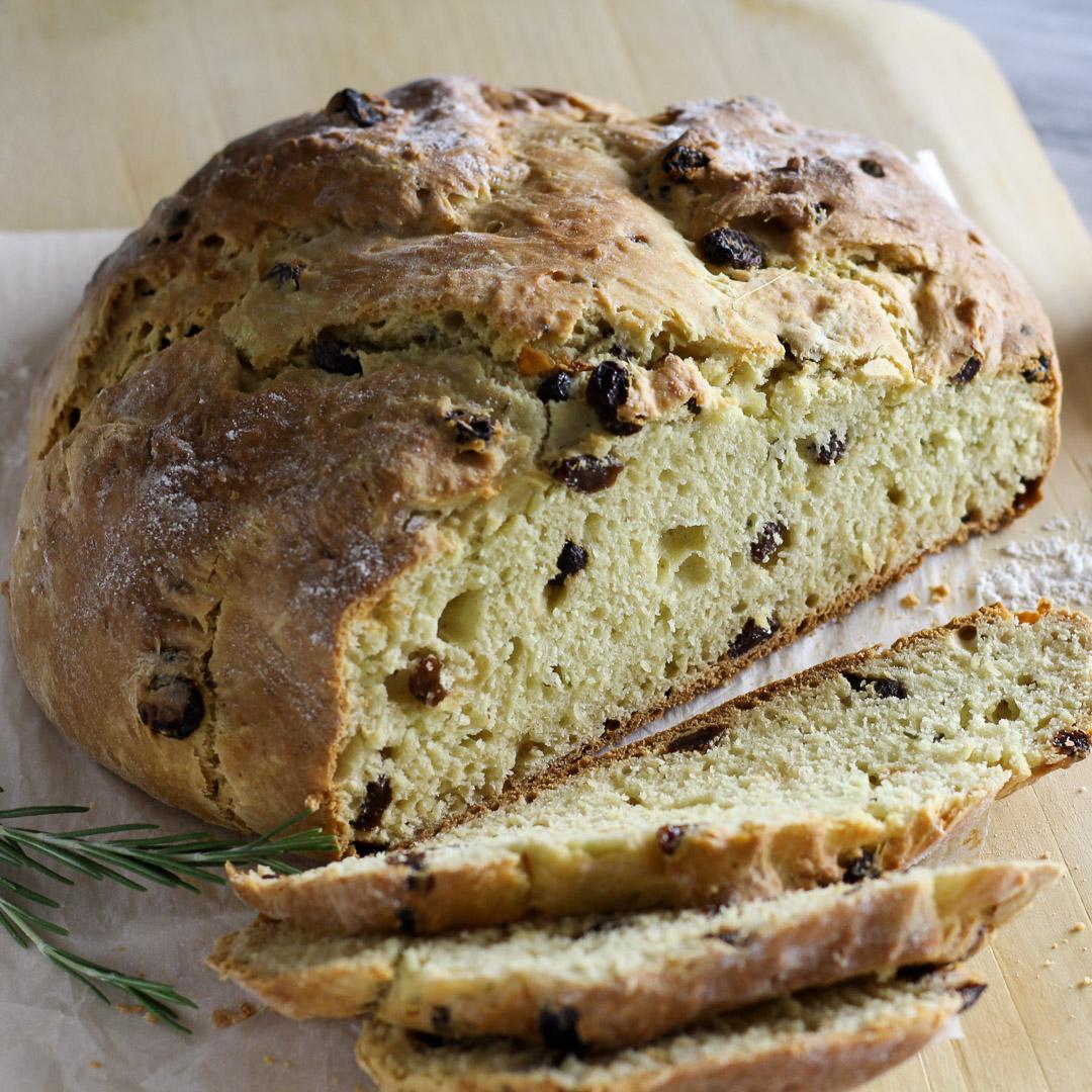 Easy Rosemary Soda Bread...Enjoy a warm loaf in under an hour!