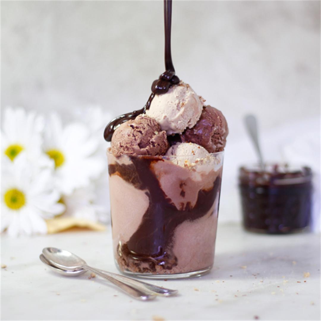 Blender Chocolate Ice Cream - {vegan, banana-free}