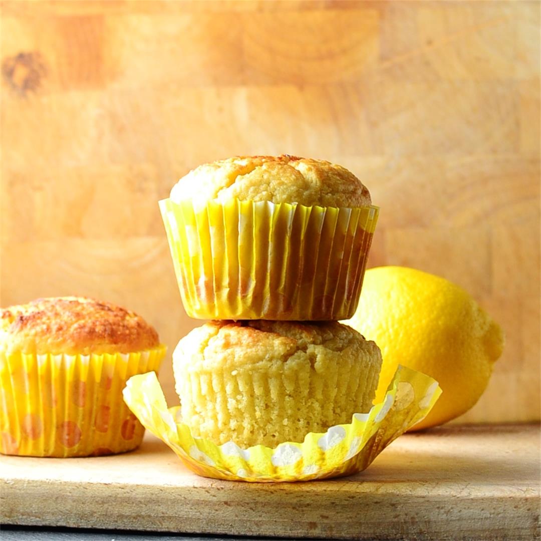 Lemon Marzipan Muffins