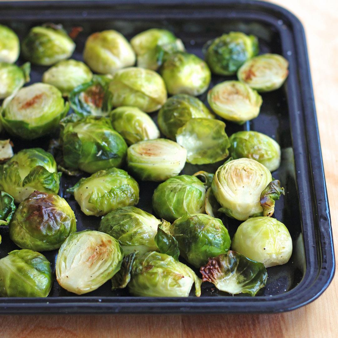 Easy Toaster Oven Roasted Brussels Sprouts